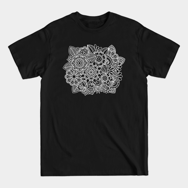 Disover Beautiful Floral Mandala - Floral Mask - T-Shirt