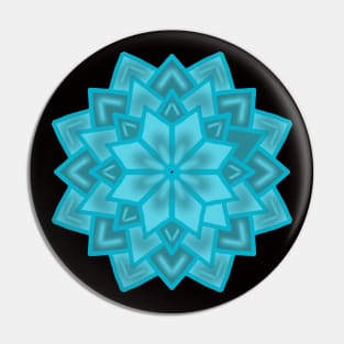 Pretty Blue Flower Pin