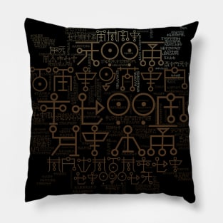 Abstract Word Cloud (1) Pillow