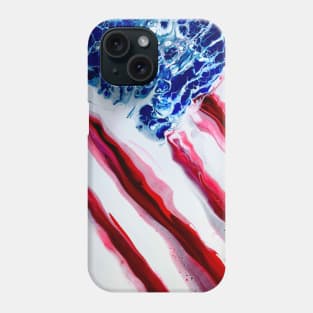 American Flag - Abstract US Flag - July 4th - Independence Day - Stars & Stripes Print Phone Case