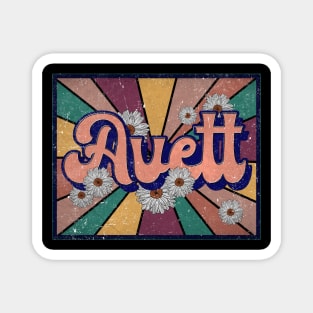 Awesome Name Avett Lovely Styles Vintage 70s 80s 90s Magnet