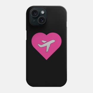 I Love Traveling or Flying Phone Case