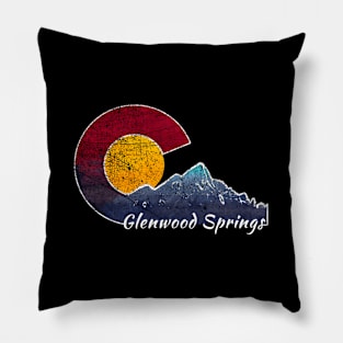 Glen Springs Colorado Flag Themed Pillow