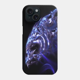 Alien Portrait Fractal Visionary Art Phone Case