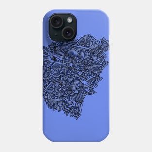 Pigeon on blue Phone Case