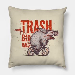 Trash Big Race Pillow