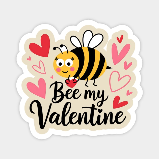 Bee My Valentine Magnet by ArtistTee ⭐⭐⭐⭐⭐