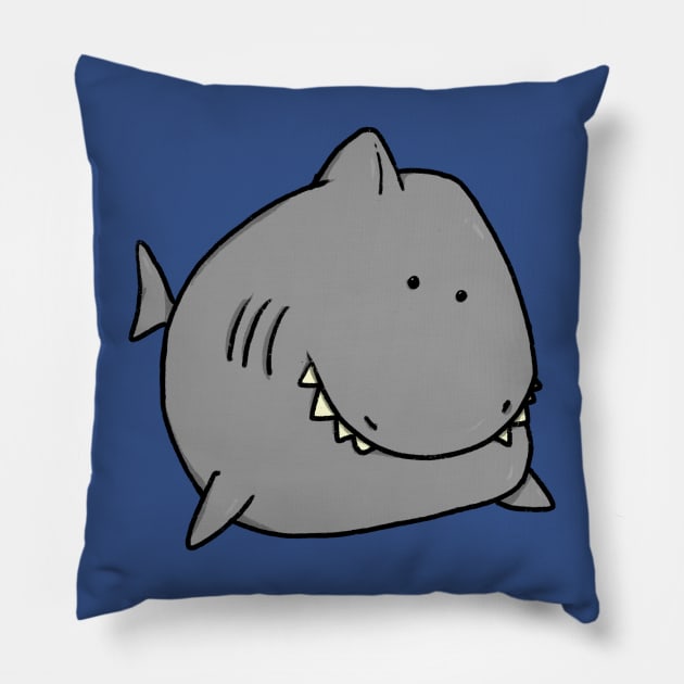 Shark orb Pillow by funkysmel