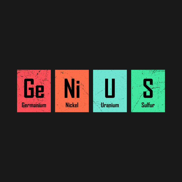 Genius Chemistry Periodic Table by Science Puns