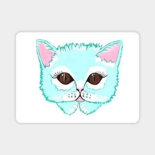 MISS Kitty Cat Painting Magnet
