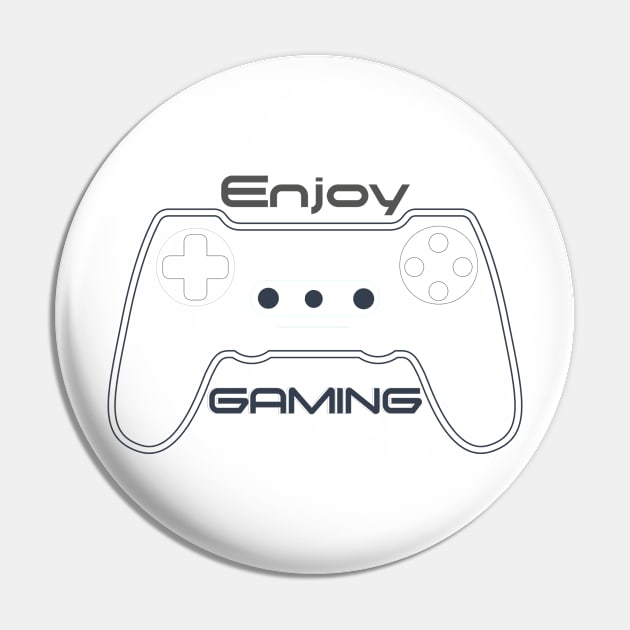 Enjoy Gaming Pin by tiskatine