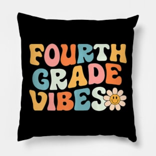 Fourth Grade  4th Grade Team Retro 1st Day of School Pillow