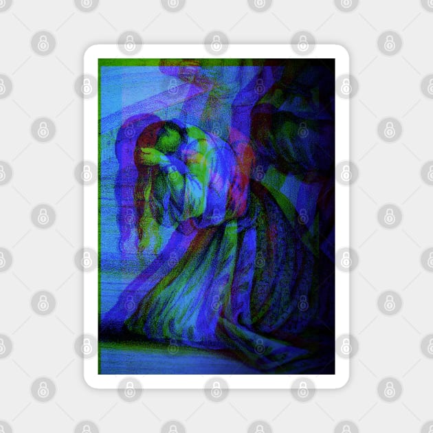 Bluegrl Engraving Glitch version Magnet by chilangopride