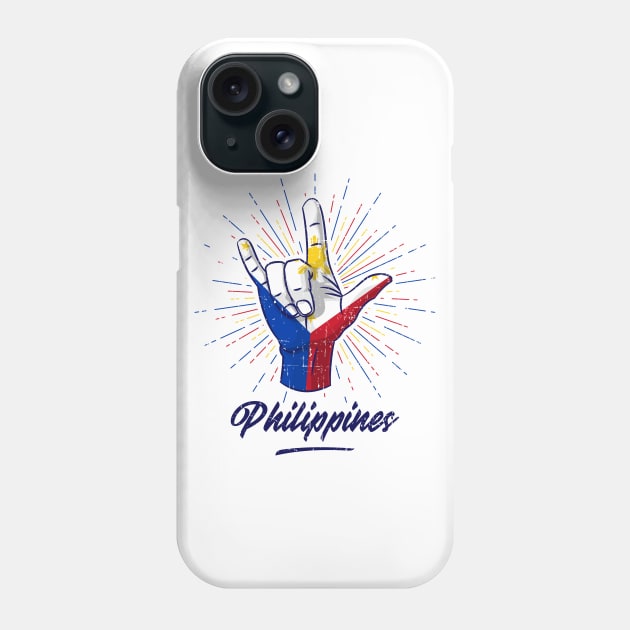 I Love You Philippines Hand Gesture Cute Gift Women Men Phone Case by teeleoshirts