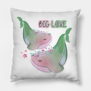 Big Whale Love Pillow