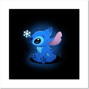 Poster for Sale avec l'œuvre « Lilo & Stitch Noël Bonnet de Noel Stitch  Portrait » de l'artiste RachelPgfd