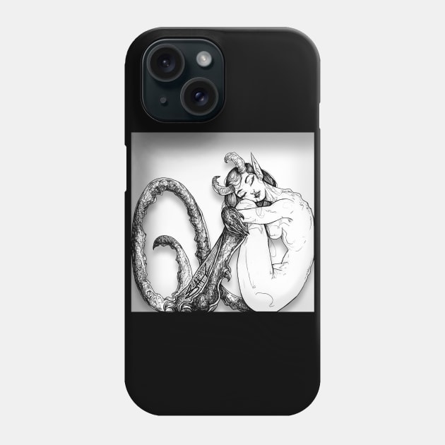 Sleeping Dragon / Shadow Box Phone Case by SuarezArt