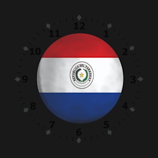 paraguay flag clock T-Shirt