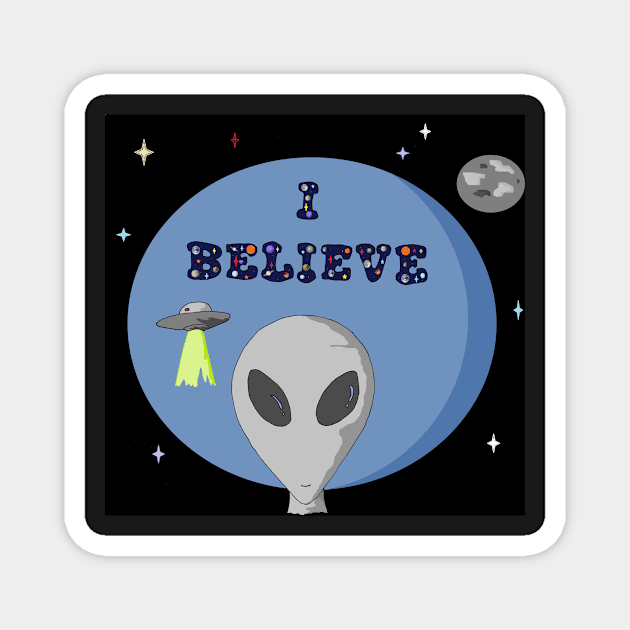 Do you believe in Aliens?? Magnet by Keatos