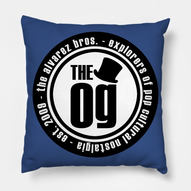 Black Logo Pillow by TheObscureGentlemen