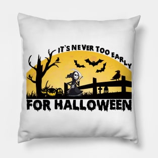 For Halloween tee design birthday gift graphic Pillow