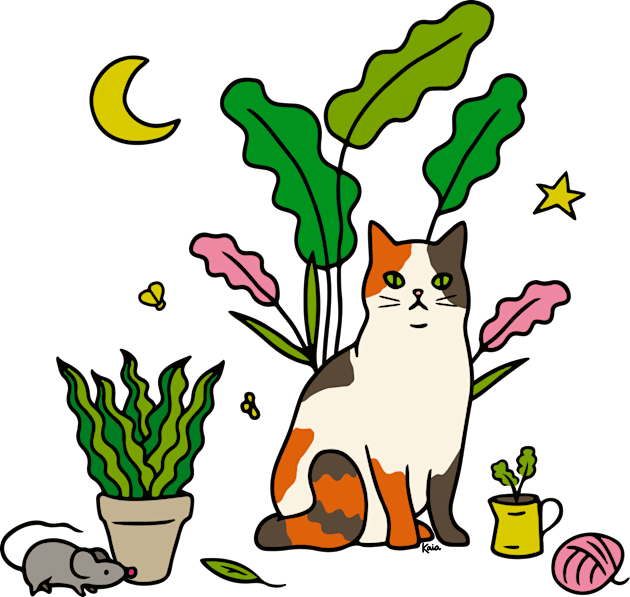 Gatos & Plantas I Kids T-Shirt by KaiaAramayo