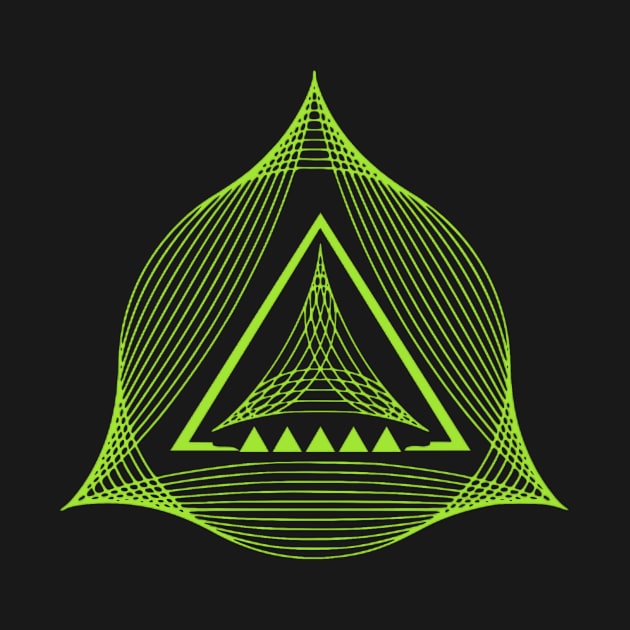 Triangle Green Pattern by LAMCREART