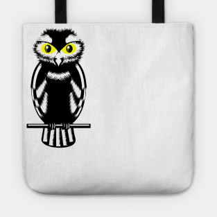 Black and White Owl Tote