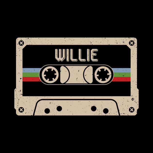 Willie Vintage Cassette Tape by Horton Cyborgrobot