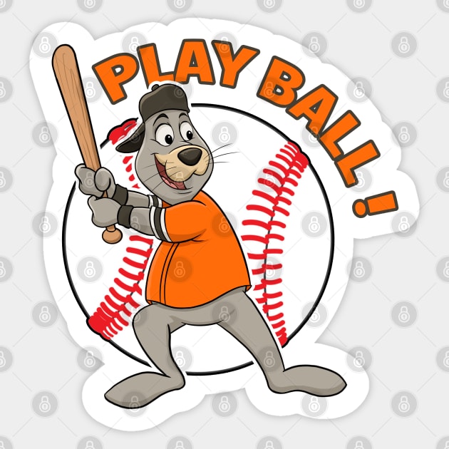 San Francisco Giants: Lou Seal 2021 Mascot - MLB Removable Wall Adhesive Wall Decal Large