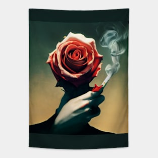 Smoking Roses | Portrait Tapestry