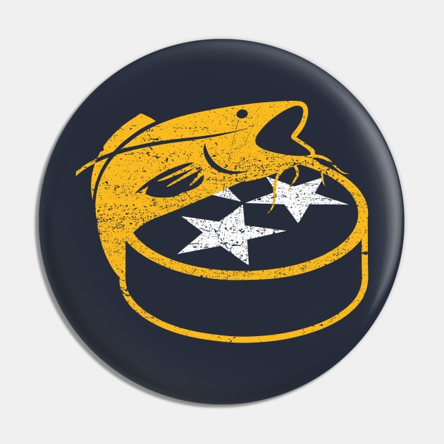 Catfish Tri-Star Pin by wjm_designs1