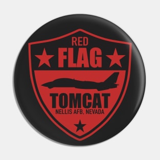 F-14 Tomcat Red Flag Patch Pin