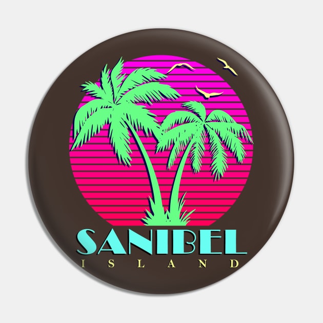 Sanibel Island Pin by Nerd_art