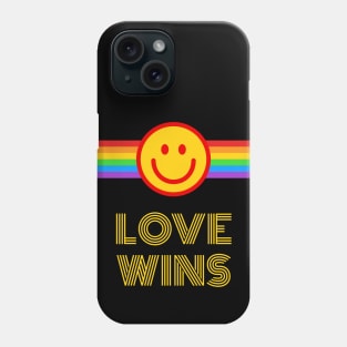 Love Wins Happy Face Phone Case