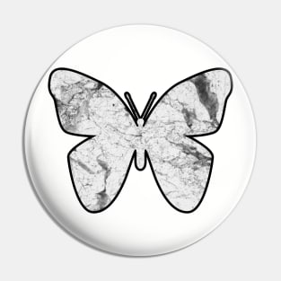 Marble butterfly Pin