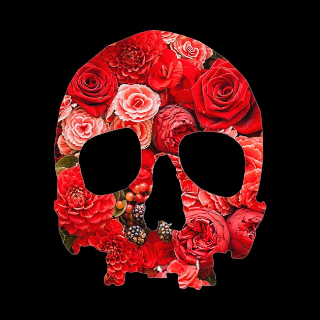 Flower Skull by bnahart