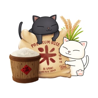 Chubby Cat Rice Lover T-Shirt