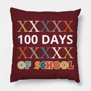100 Days Smarter 100 Days of School Vintage roman numbers Pillow