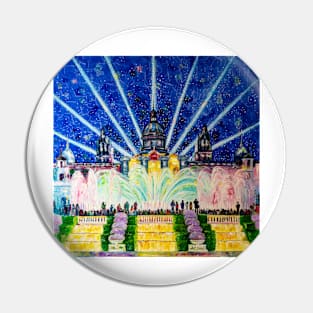 Barcelona. Magic Fountain Pin