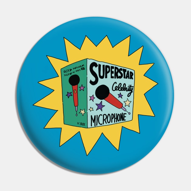 Superstar microphone Pin by TeeAguss