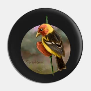 Western Tanager Pin