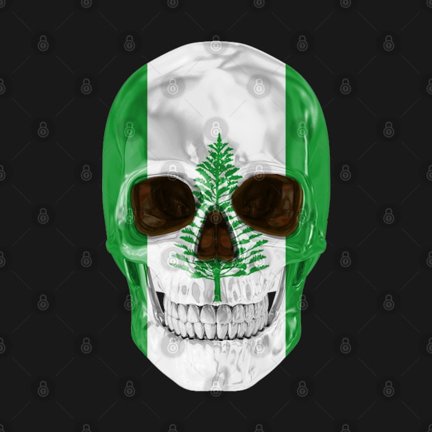 Norfolk Island Flag Skull - Gift for Norfolk Islander With Roots From Norfolk Island by Country Flags