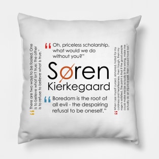 Soren Kierkegaard Quote Collage Pillow