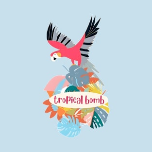 vintage-summer-tropical bomb T-Shirt