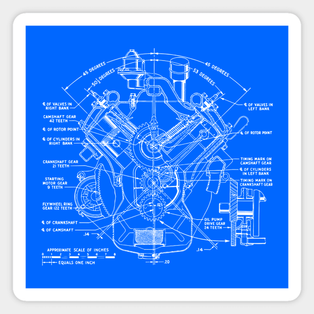 V8 Engine Drawings for Sale - Fine Art America