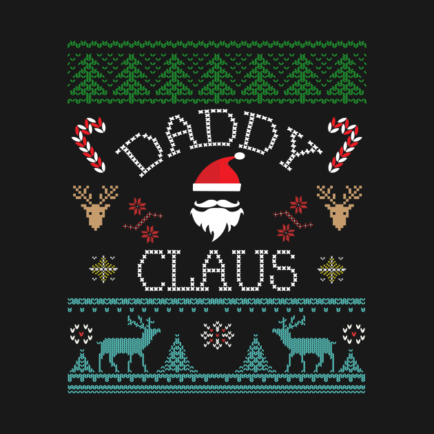 Daddy Claus Ugly Christmas sweater inspired design by Brobocop