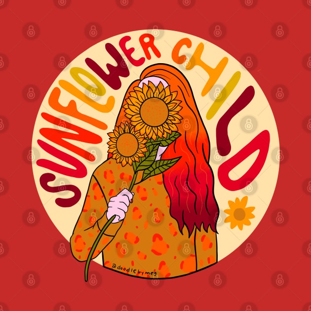 Sunflower Child by Doodle by Meg