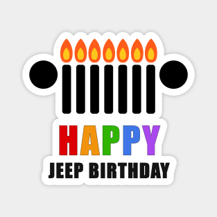 Jeep Birthday Magnet