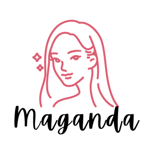 Filipina Maganda art illustration Tagalog word T-Shirt